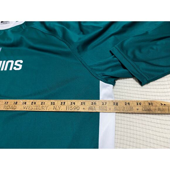 Vtg Maimi Dolphins NFL 90's Old Logo Rebook  Men's 3XL Tall Long Sleeve 35x28 - Picture 3 of 9